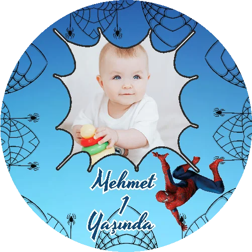 Örümcek Adam  Temalı yuvarlak Açacak Magneti